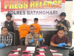 Polres Batanghari Amankan Dua Orang Pelaku Pengedar Narkoba