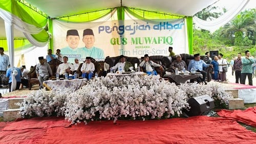 Haris-Sani Gelar Tabligh Akbar Bersama Gus Muwafiq di Sungai Bahar