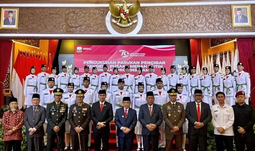 Hadir di pengukuhan Paskibaraka Provinsi Jambi Edi Purwanto