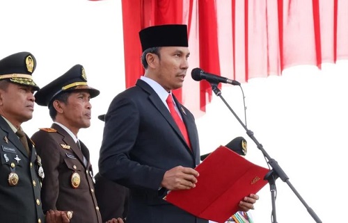 Ketua DPRD Jambi Bacakan Teks Proklamasi di Upacara HUT ke 79 RI