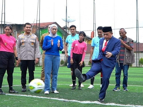 Al Haris saat membuka turnamen mini soccer Antara Cup 2024 di Gatsu Sports Center Kota Jambi