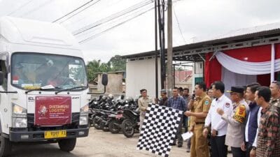 Bupati Batanghari Turut Lepas Logistik Pilkada Serentak 2024