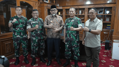 Sambut Danrem 042 Gapu Pjs Gubernur Sudirman Perkuat Sinergi Sukseskan Pilkada Serentak 2024