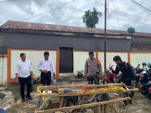 Satreskrim Polres Batanghari Amankan Satu Orang Pelangsir Minyak Ilegal Driling Senami
