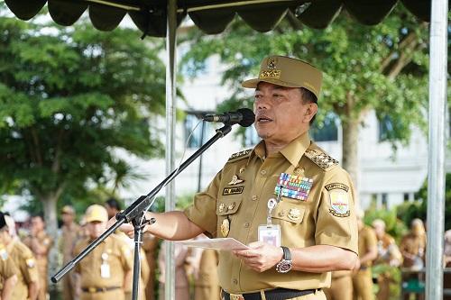 Pimpin Apel Perdana Pasca Idul Fitri Gubernur Al Haris Soroti Judol di Lingkungan ASN