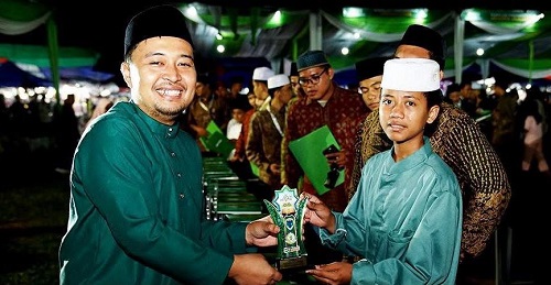 Hasrofi Hadiri Penutupan MTQ Tinggat Kabupaten Batanghari di Tembesi