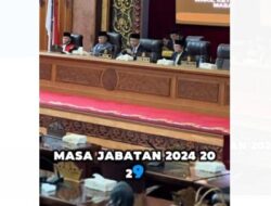 Ketua Hafiz Pimpin Paripurna Peresmian dan Pelantikan Waka II DPRD Provinsi Jambi