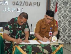 Korem 042/Gapu dan DTPHP Provinsi Jambi Tandatangani MoU Untuk Percepatan Program Ketahanan Pangan