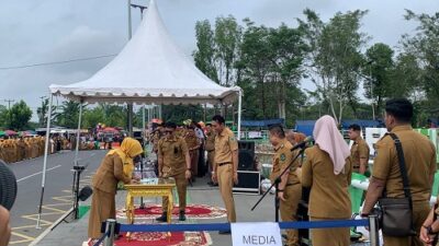 1077 Pegawai Pemerintah dengan Perjanjian Kerja Tahap I di Lantik Bupati Batang Hari