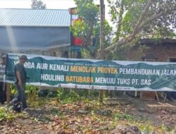Lagi, Warga Aur Duri Jambi Pasang Spanduk Penolakan Kegiatan PT SAS