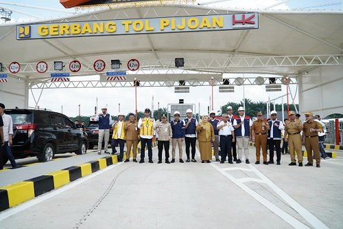 Gubernur Al Haris Tinjau Progres Jalan Tol Pijoan - Bayung Lencir