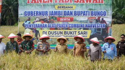 Gubernur Al Haris Salurkan Bantuan Rp. 9,5 Miliar untuk Dukung Swasembada Pangan di Bungo