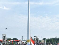 Paskibraka Kabupaten Batang Hari Berhasil Turunkan Bendera Pusaka Dengan Khidmat