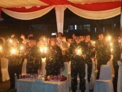 Suasana Haru, Danrem 042/Gapu Hadiri Do’a Bersama dan Aksi Damai 1000 Lilin Polda Jambi