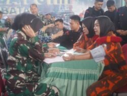 Semarak HUT TNI ke-80, Korem 042/Gapu Gelar Bakti Kesehatan di Lapangan Tenis Indoor Korem