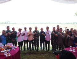 Danrem 042/Gapu Pimpin Vicon Pantau Perkembangan Gerakan Tanam Padi Serentak di Jambi