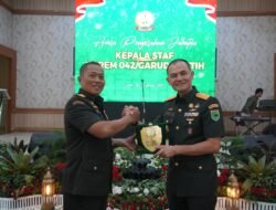 Danrem 042/Gapu Terima Penyerahan Jabatan Kasrem 042/Gapu, Tegaskan Soliditas dan Dedikasi Prajurit
