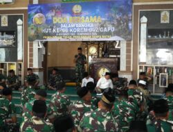 Penuh Kebersamaan, Korem 042/Gapu Gelar Syukuran HUT ke-66 dengan Sederhana namun Bermakna