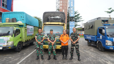 Danrem 042/Gapu Lepas Bantuan Sosial untuk Korban Bencana Sumatera Barat
