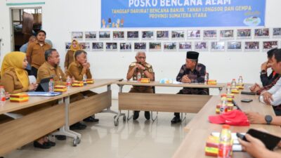 Sumut – Jambi Bersatu Tangani Bencana: Wagub Sani Bawa Dana Rp. 550 Juta dan 10 Ton Beras Ke Medan