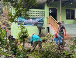 Semangat Gotong Royong, TNI–Rakyat bersihkan tempat ibadah sambut Bulan Suci Ramadhan