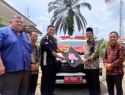 DPRD Muaro Jambi Saksikan Penyerahan Empat Ambulans, Puskesmas Tanjung Kumpeh Ilir Diperkuat