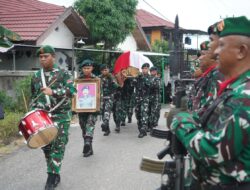 Danrem 042/Gapu Pimpin Pemakaman militer Almarhum Kolonel Inf (Purn) Sutrisno, Dedikasi Dikenang Sepanjang Masa