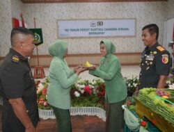 HUT ke-80 Persit, Danrem 042/Gapu Ingatkan Persit Hidup Sederhana dan Perkuat Akhlak Keluarga