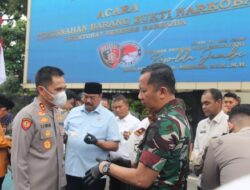 Kasrem 042/Gapu Hadiri Pemusnahan Barang Bukti Narkoba di Mapolda Jambi, Wujud Sinergi Perang Melawan Narkotika