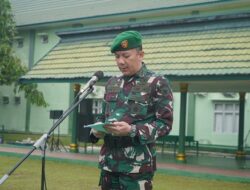 Kasrem 042/Gapu Pimpin Upacara Bendera 17-an, Tekankan disiplin dan Kepedulian terhadap Rakyat