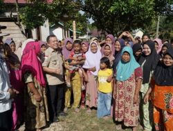 Beri Motivasi Agar Tetap Tegar dan Sabar serta Gelontorkan 1 ton Beras