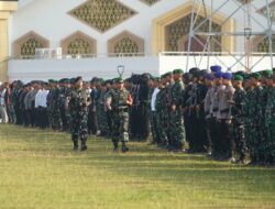 Danrem 042/Gapu Pimpin Apel Gelar Pasukan Pengamanan VVIP Kunker Wapres RI di Jambi