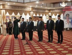 Gubernur Al Haris Lantik Lima Pejabat Pimpinan Tinggi Pratama, Tekankan Penguatan Kinerja, Kekompakan Tim, dan Integritas