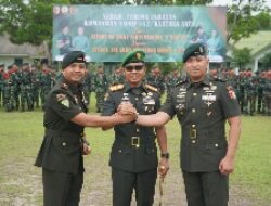 Tongkat Komando Yonif 142/Ksatria Jaya Resmi Berganti