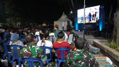 Ratusan Warga Padati Tugu Keris, Nobar “Bola Gembira” Bersama Tni Meriahkan Kemenangan Spanyol Ke Semifinal Piala Dunia 2026
